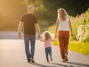 Family Stroll in Nature